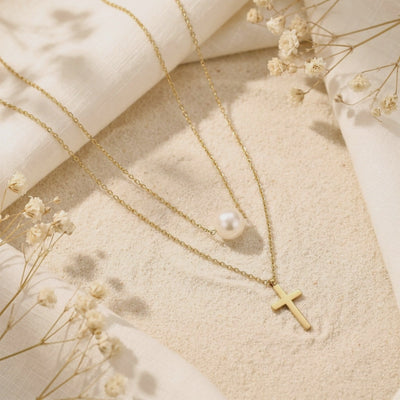 YLQ49548-cross necklace rotation video
