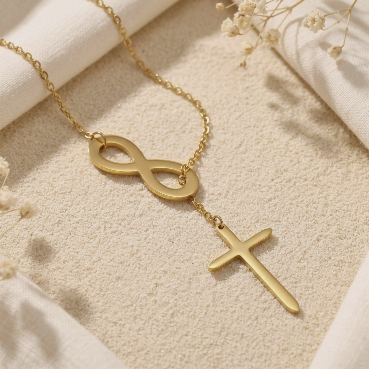 YLQ49601-cross necklace rotation video