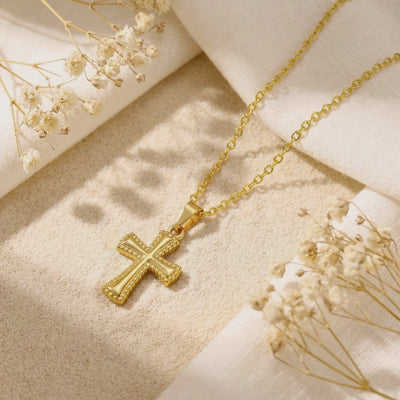 YLQ49542-cross necklace rotation video