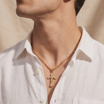 YLQ49691-cross necklace lifestyle video