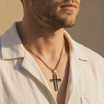 YLQ49695-cross necklace lifestyle video