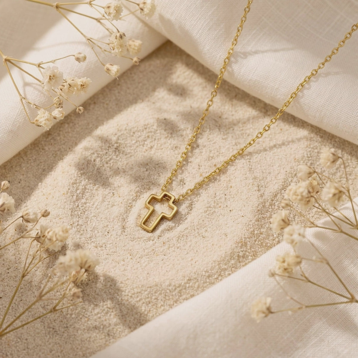 YLQ49565-cross necklace rotation video