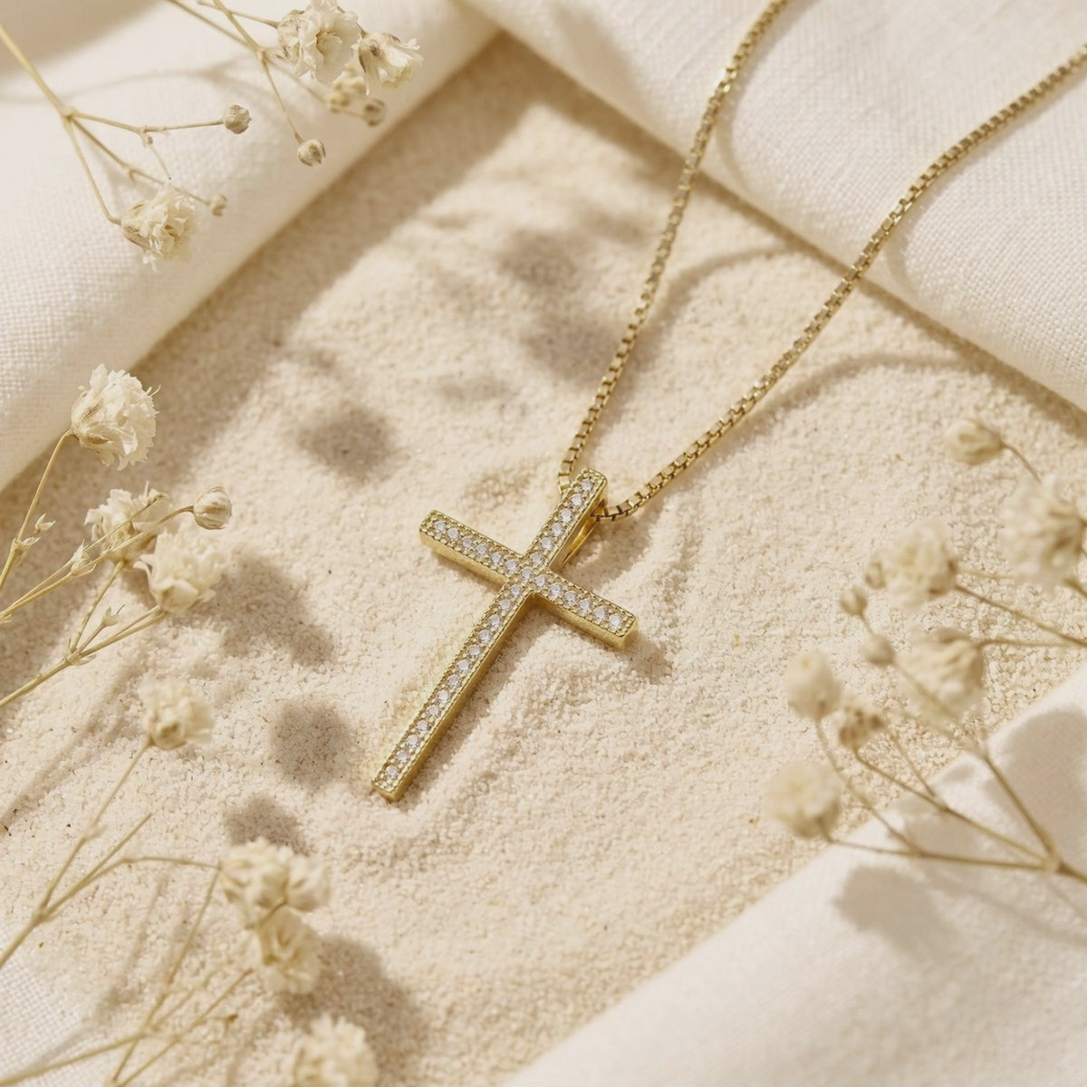 YLQ49567-cross necklace rotation video
