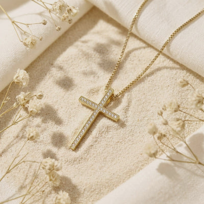 YLQ49567-cross necklace rotation video