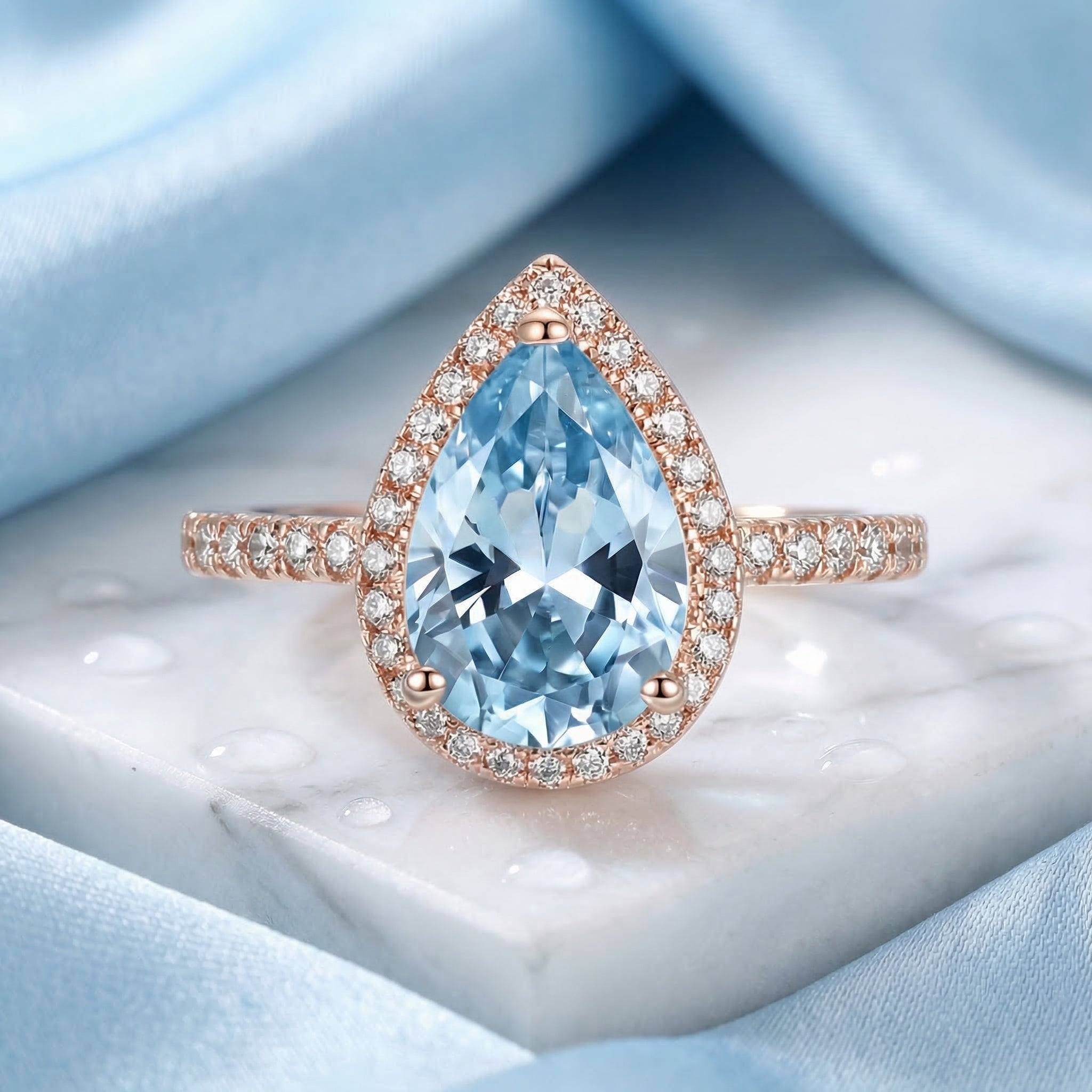 the-alizeh-pear-halo-s925-sterling-silver in rose gold finish