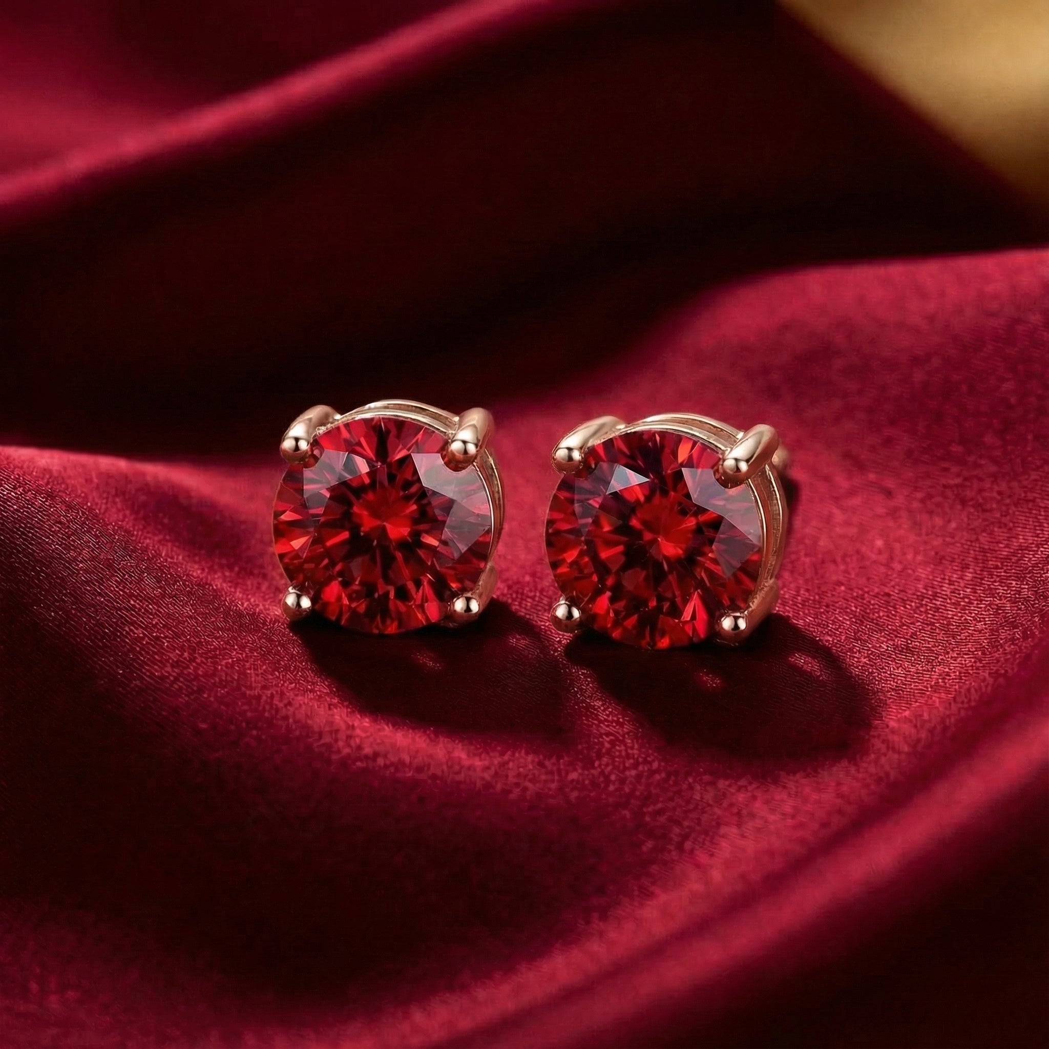 the-amelise-studs-s925-sterling-silver in rose gold finish