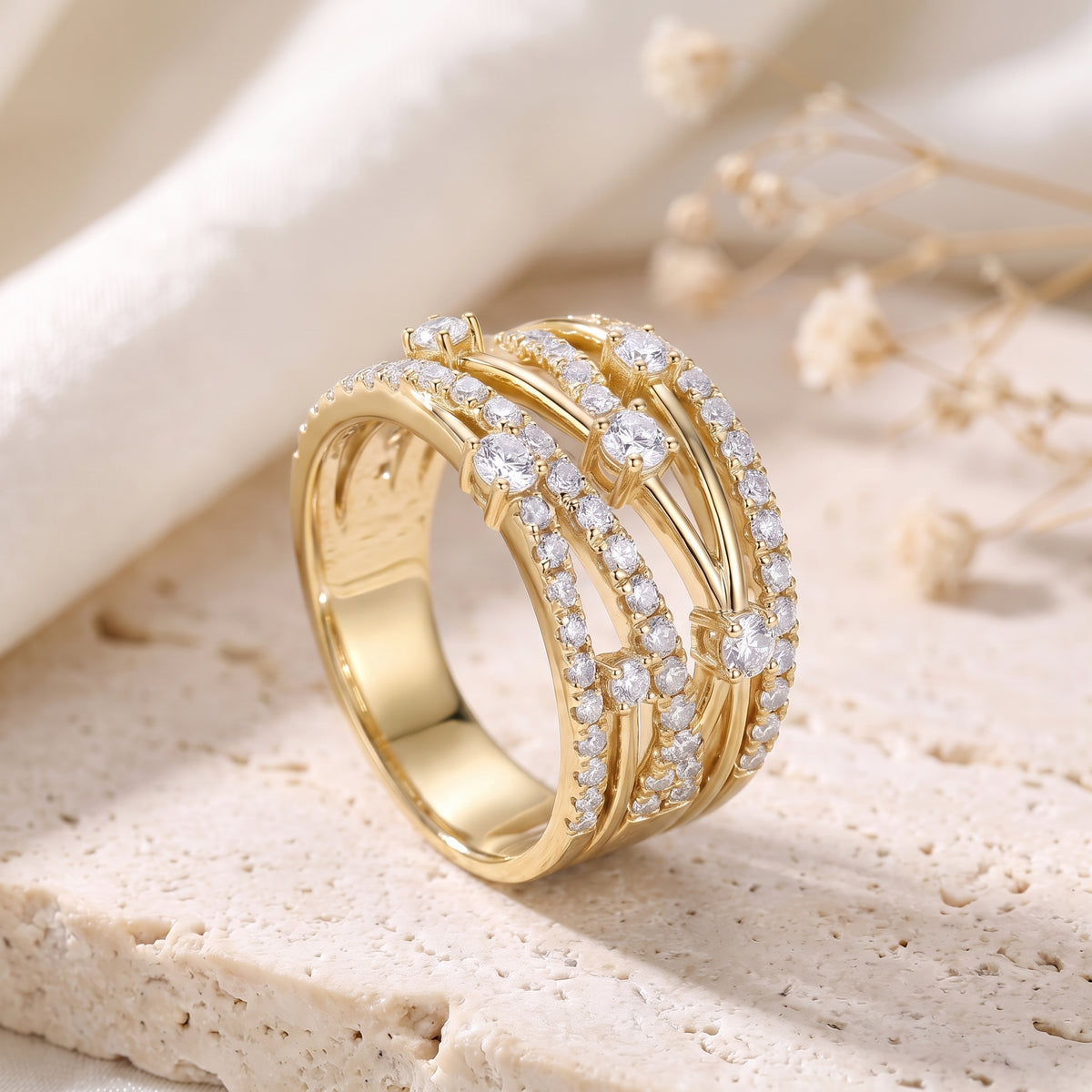 the-aria-criss-cross-ring in gold finish