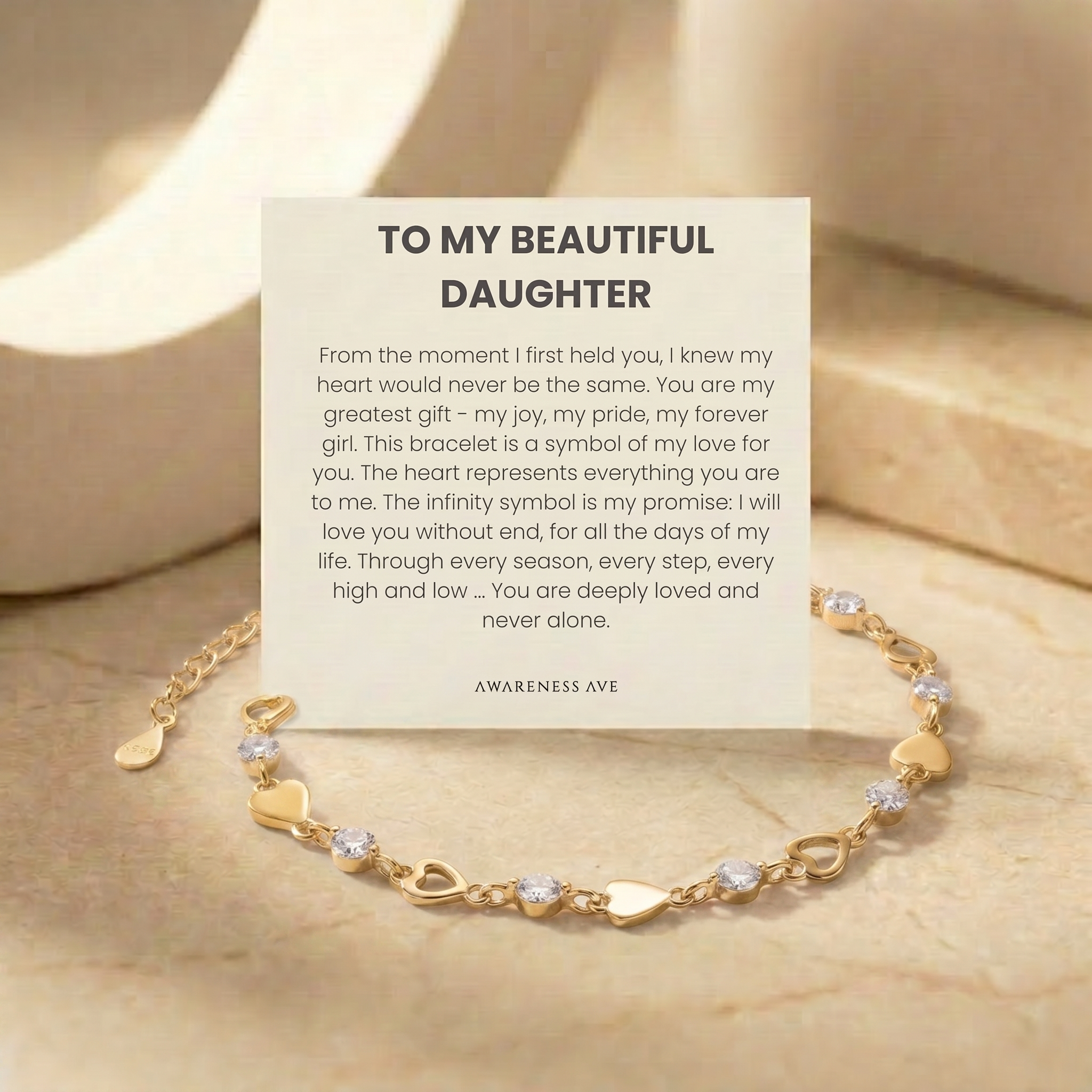 The 'Cherished Daughter' Bracelet
