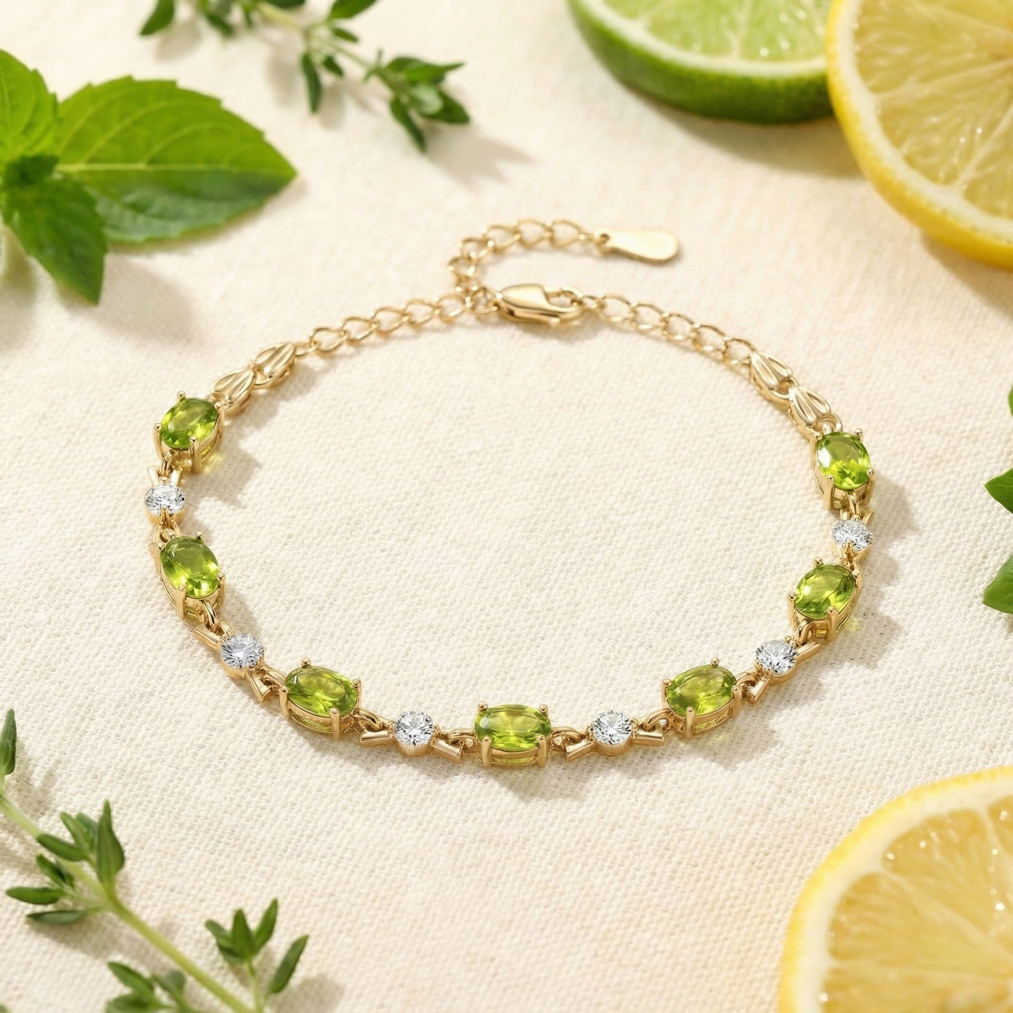 the-elianise-oval-bracelet-s925-sterling-silver in gold finish