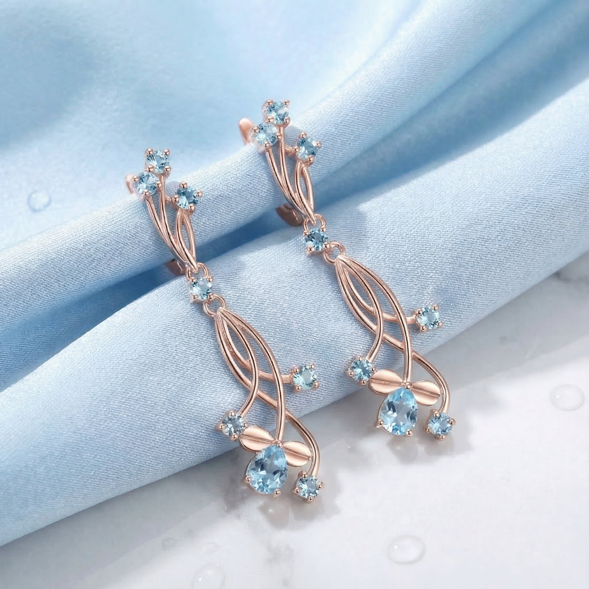 the-lyriane-drop-s925-sterling-silver in rose gold finish