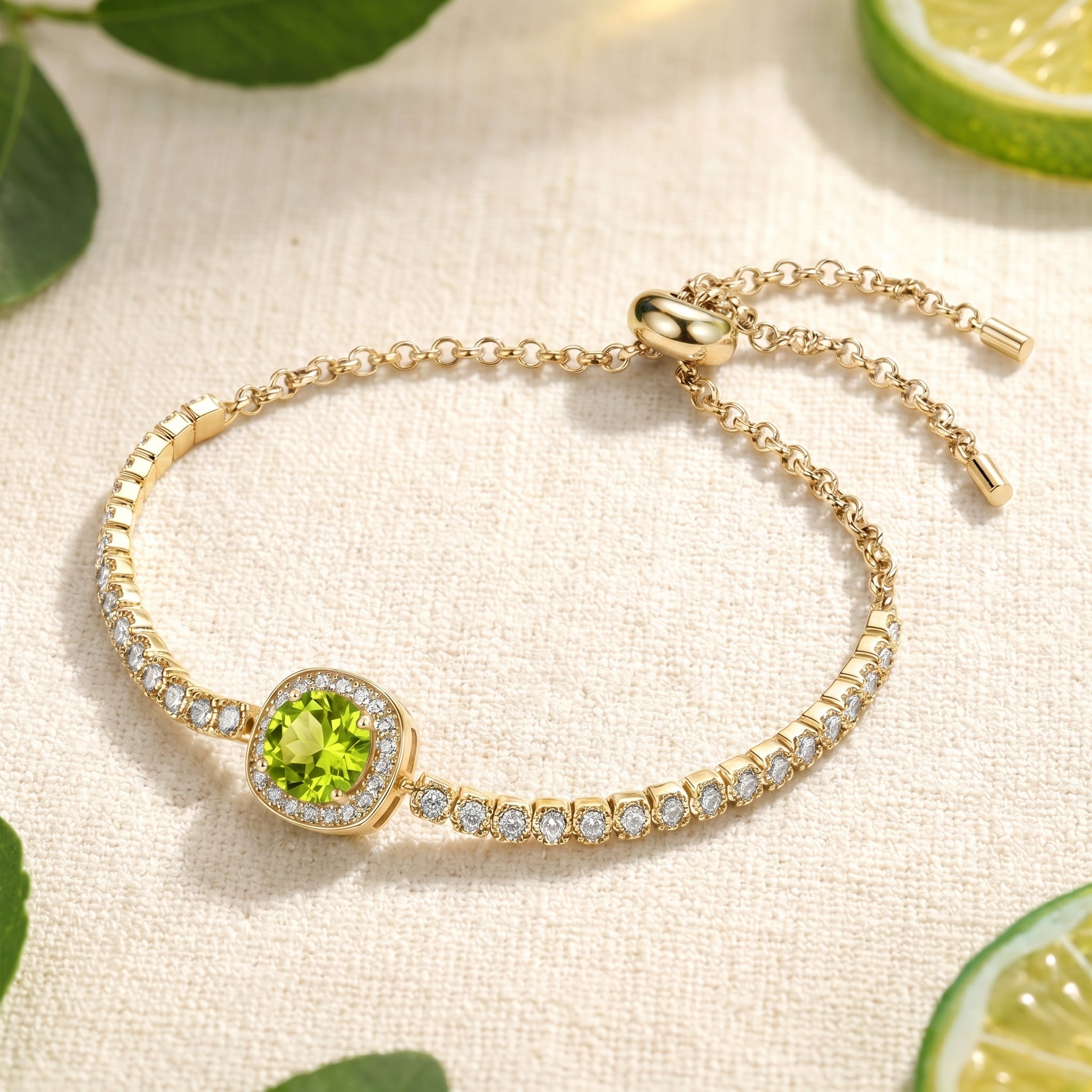 the-lysaraea-halo-bracelet-s925-sterling-silver in gold finish