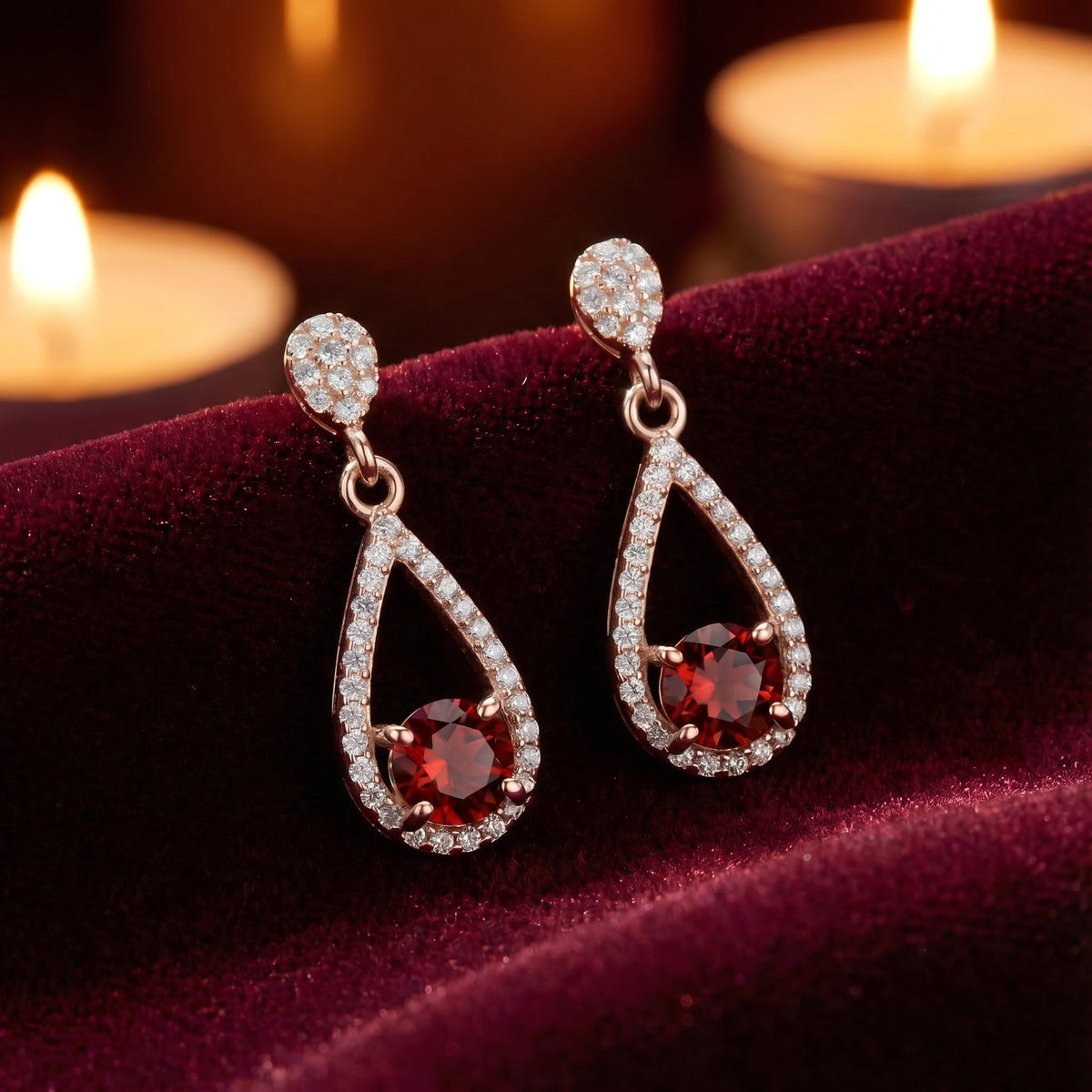 the-mireia-drop-s925-sterling-silver in rose gold finish