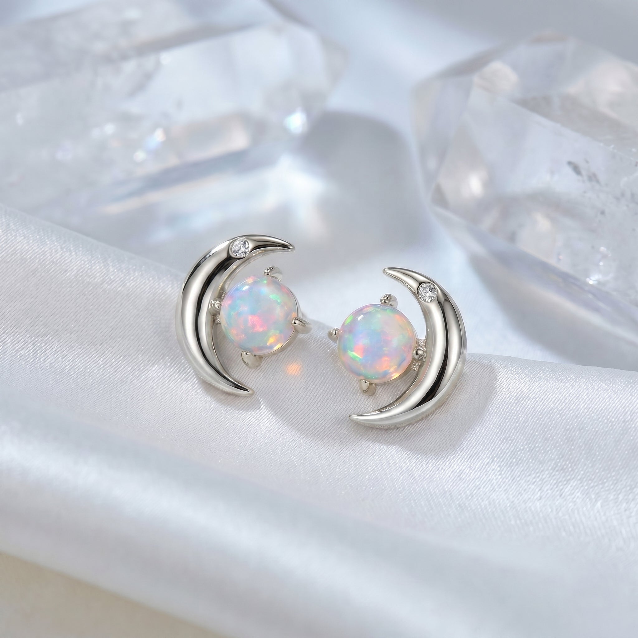 the-orianna-stud-earrings in silver finish