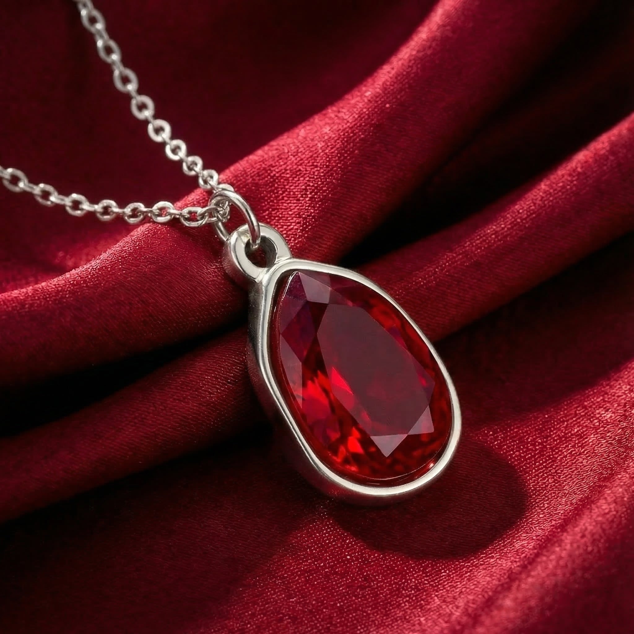 the-thalira-teardrop-sterling-silver in silver finish