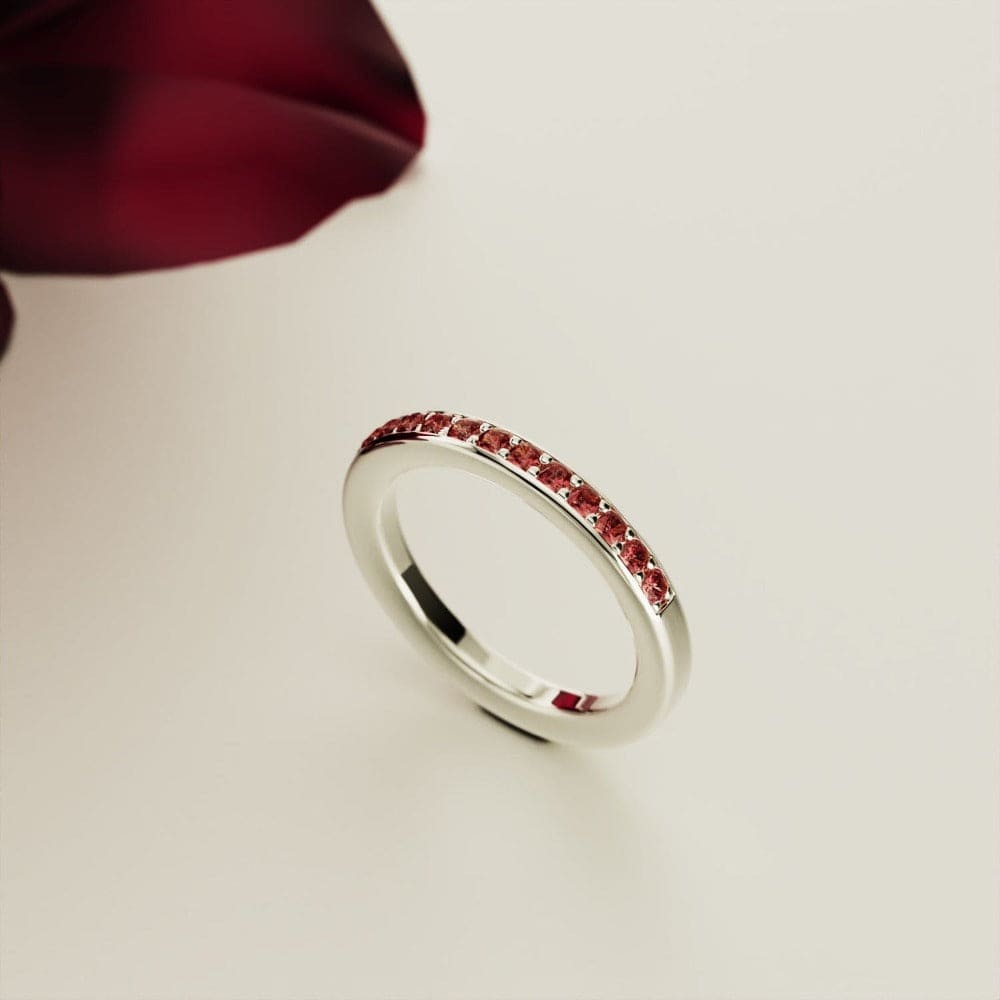 The Promise: Eternity Ruby Ring - S925 Sterling Silver