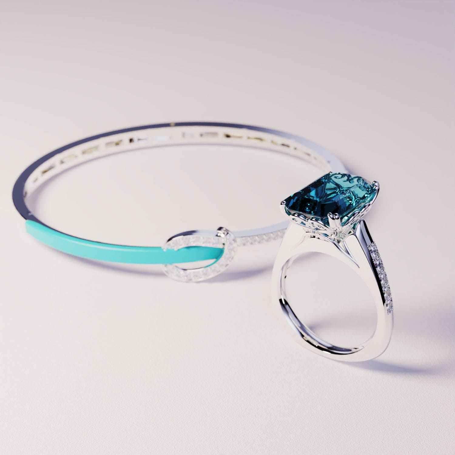 Azure Dream: Armband & Ring Upgrade - S925 Sterling Zilver