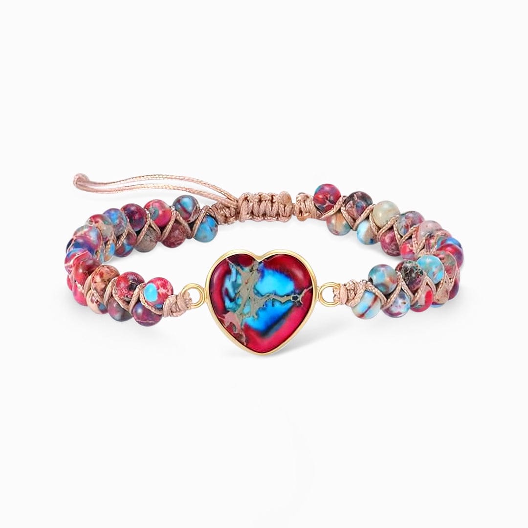 To My Daughter | Love You Forever | Jasper Heart Bracelet